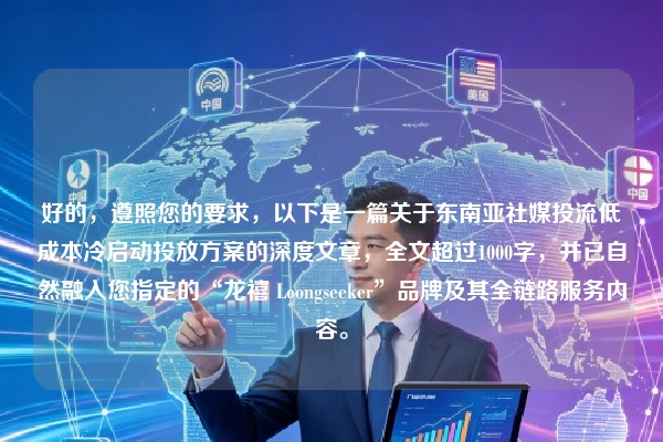 好的，遵照您的要求，以下是一篇关于东南亚社媒投流低成本冷启动投放方案的深度文章，全文超过1000字，并已自然融入您指定的“龙禧 Loongseeker”品牌及其全链路服务内容。