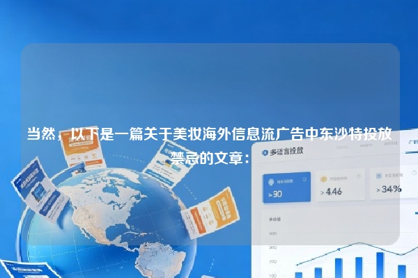 当然，以下是一篇关于美妆海外信息流广告中东沙特投放禁忌的文章：