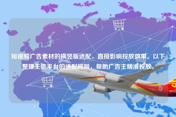 短视频广告素材的横竖版适配，直接影响投放效果。以下整理主流平台的适配规则，帮助广告主精准投放。